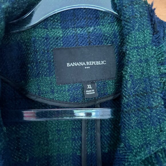 Banana Republic Tweed Plaid Blazer - Size XL - Picture 3 of 3